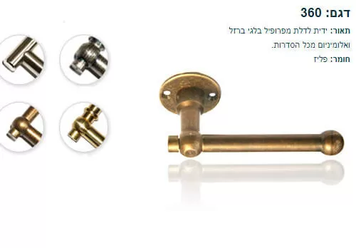 ידית לדלת בלגית 360